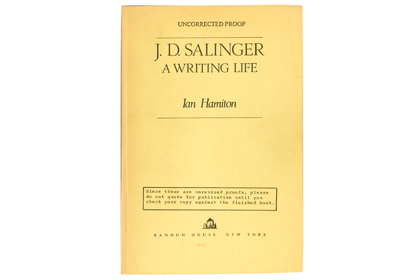 Запрещенная биография Сэлинджера пойдет с молотка