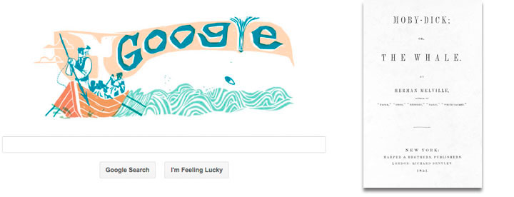 Новый Google doodle был посвящен роману «Моби Дик»