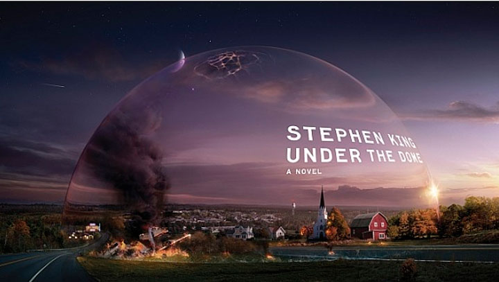 Сериал «Под куполом» по роману Стивена Кинга выйдет в 2013. Фрагмент обложки английского издания романа.