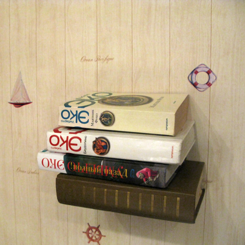 Необычная книжная полка из книги своими руками